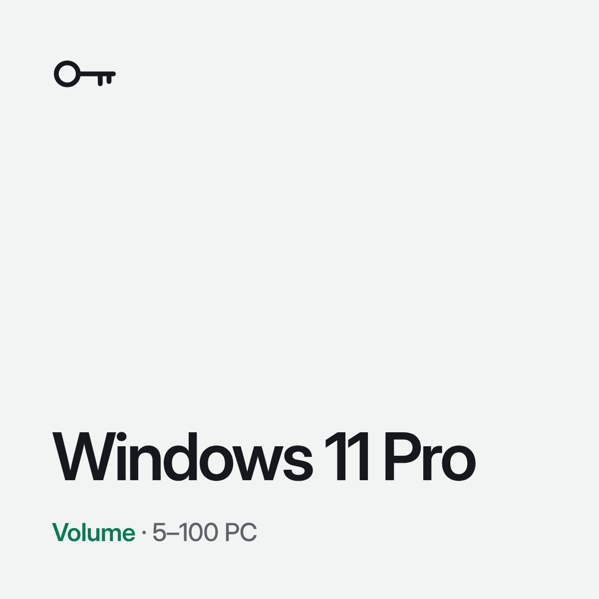 Windows 11 Pro – Licence en volume (5 à 100 PC)